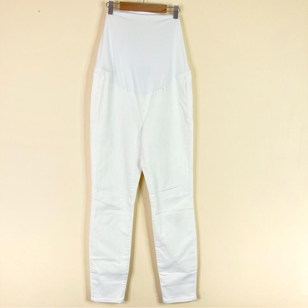 J.Crew Factory | White Denim Maternity Jeans Womens 27 Signature Stretch NWT